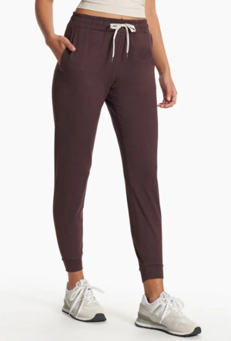 Vuori Womens Performance Jogger Small Midnight Heather Red Maroon VW303